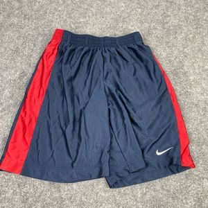 NIKE mens basketball blue and red shorts